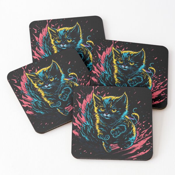 Item preview, Cat Daddy Black Cat Vintage Eighties Style Cat Retro II- Our Funny & Cute Cat Design designed and sold by Chromatic-Art.