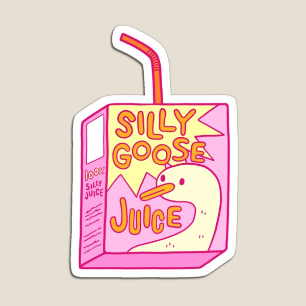 Silly Goose Wearing Birthday Hat - Silly Goose - Magnet