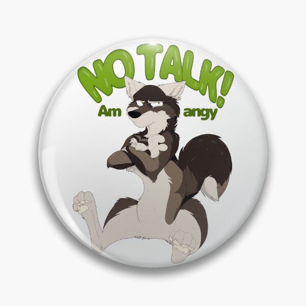 Item preview, NO TALK! Am angy (Dasker) - Sticker designed and sold by StarWolfLegacy.