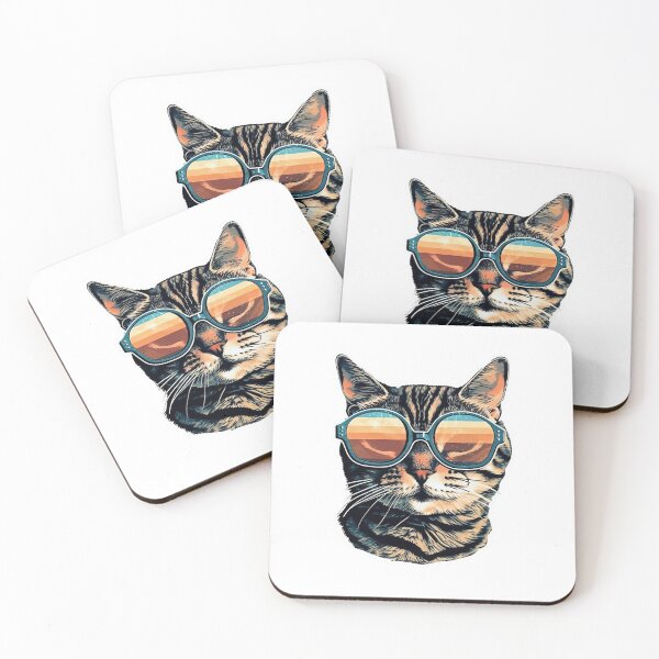 Item preview, Cat with sunglasses designed and sold by FreakyMouse976.