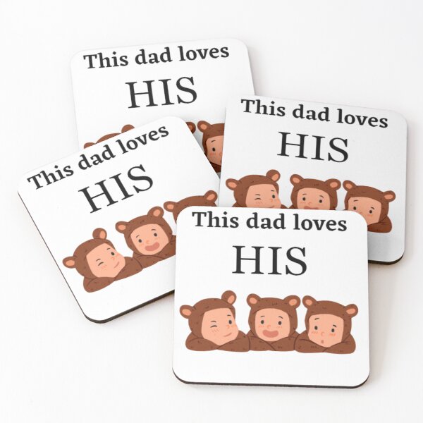 Item preview, this dad loves his triplets designed and sold by Zshope.