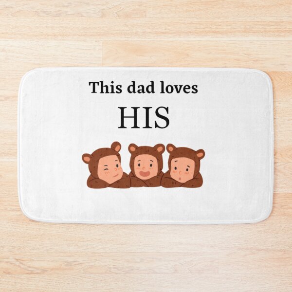 Item preview, this dad loves his triplets designed and sold by Zshope.