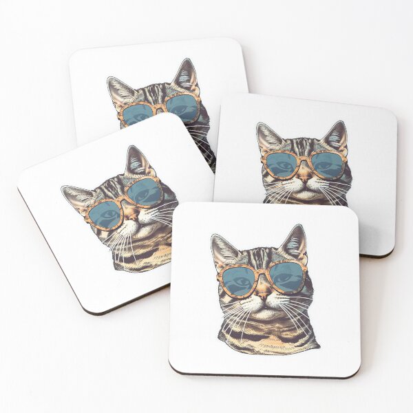Item preview, Cat with sunglasses designed and sold by FreakyMouse976.