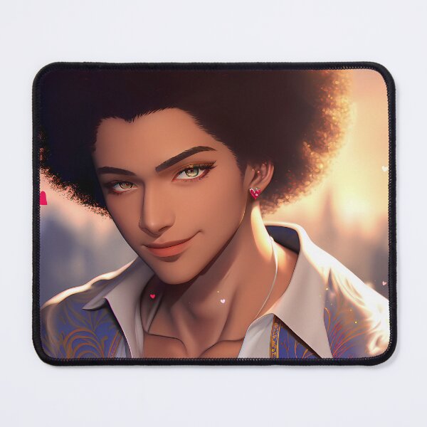 Item preview, Husbando Afro Prince of Love designed and sold by WaifusDiffusion.