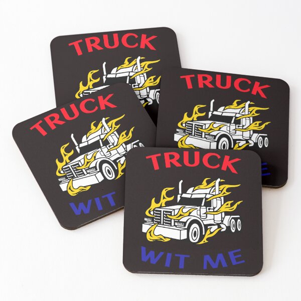 Item preview, Flaming Trucker Truck Wit Me RWB designed and sold by TeamsterLife.