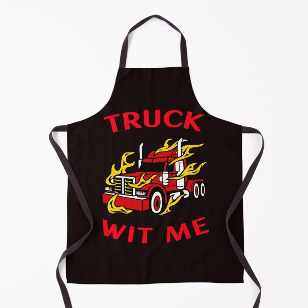 Item preview, Flaming Trucker Truck Wit Me RR designed and sold by TeamsterLife.