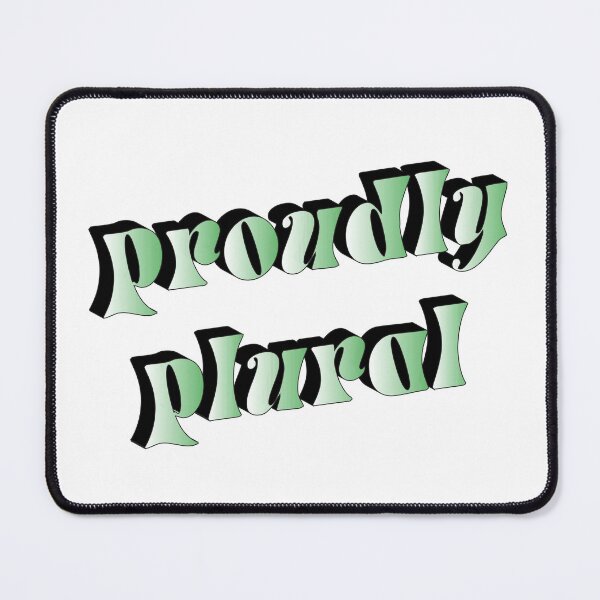 Item preview, Proudly Plural - Green designed and sold by spappo.