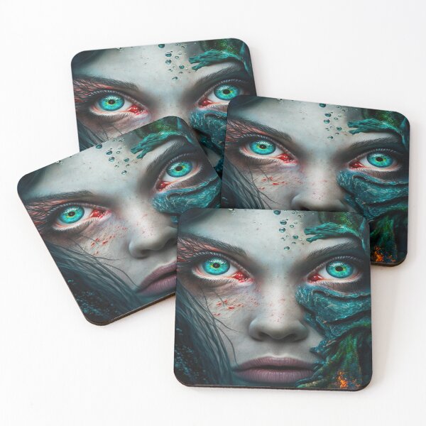 Item preview, Evil Mermaid Eyes Closeup number 4 designed and sold by DoctorRot.