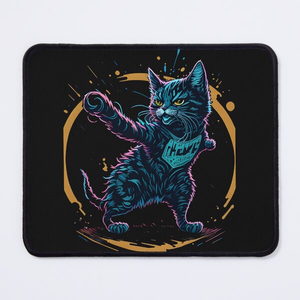 Item preview, Cat Daddy Black Cat Vintage Eighties Style Cat Retro I- Our Funny & Cute Cat Design designed and sold by Chromatic-Art.