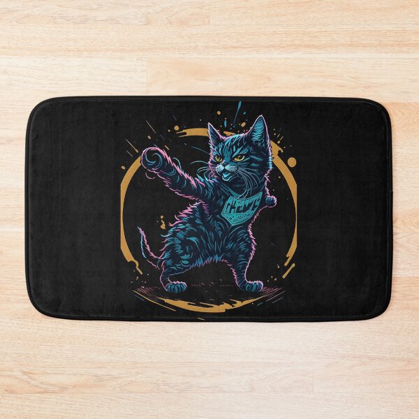Item preview, Cat Daddy Black Cat Vintage Eighties Style Cat Retro I- Our Funny & Cute Cat Design designed and sold by Chromatic-Art.
