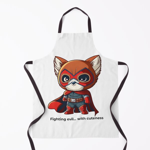 Item preview, Red Panda Superhero Quote Fighting Evil designed and sold by shashtopia.