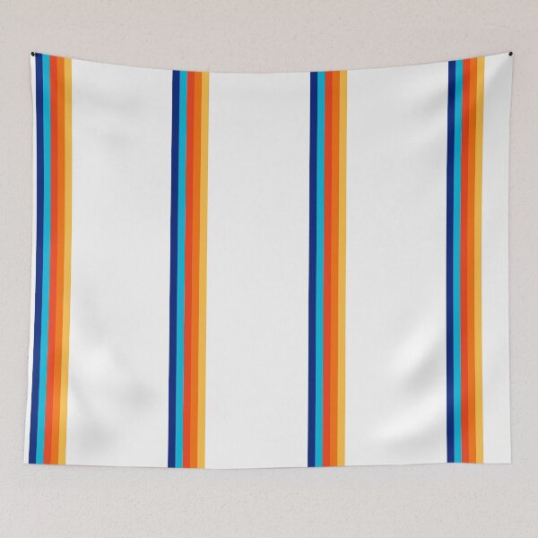 Item preview, 5 colour retro Racing Stripes Red Blue Gold 70s GP fashion design designed and sold by ModSupporters.