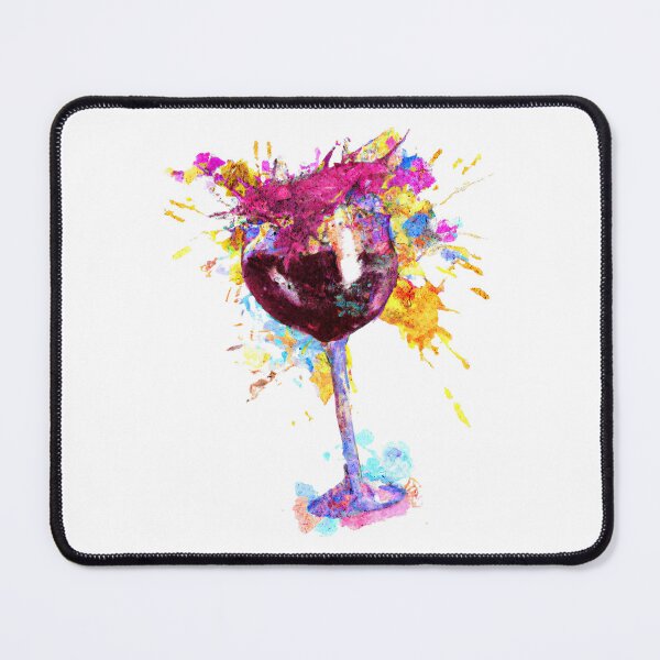 Item preview, Colorful Glass of Wine - Wine Shirt designed and sold by Rich Summers Art.