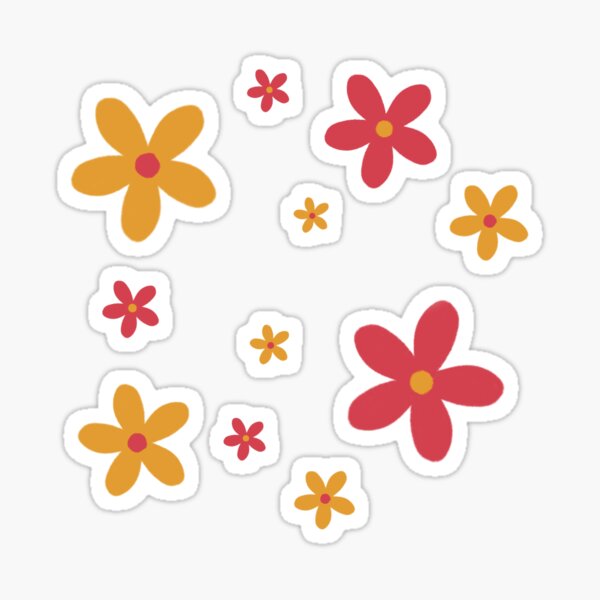 Item preview, Colourful flower drawing designed and sold by Nijntje03.