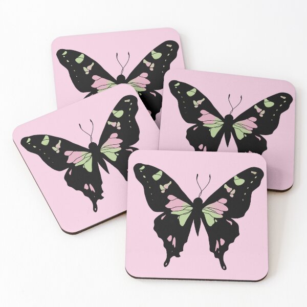 Artikelvorschau, Pink/Grün gefleckter Schwalbenschwanz-Schmetterling entworfen und verkauft von Zovanah.