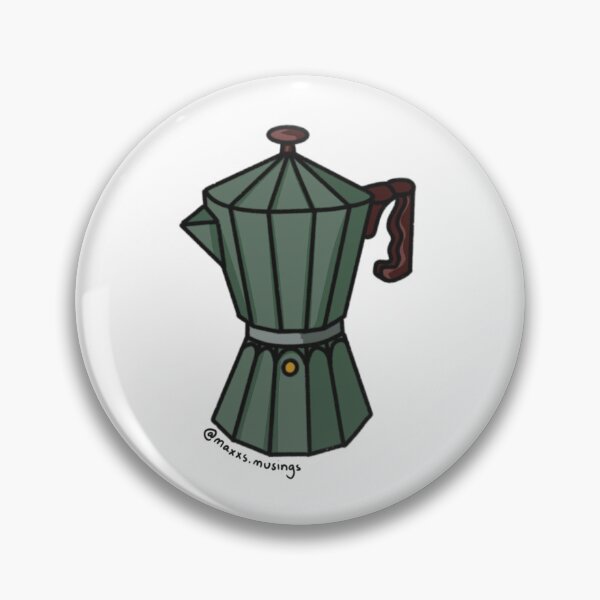 Item preview, Gray green stovetop espresso maker  designed and sold by maxxs-musings.