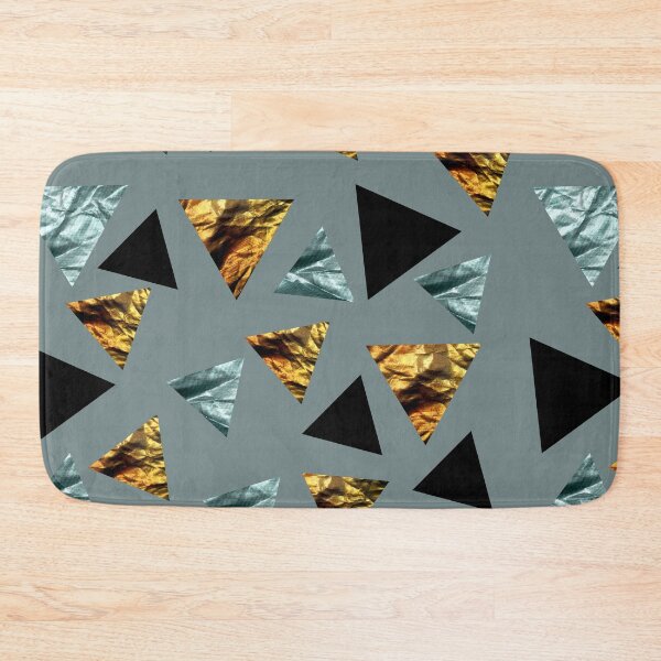 Item preview, Metallic Triangle design Geometric Abstract art work with triangles designed and sold by Thilaniz.