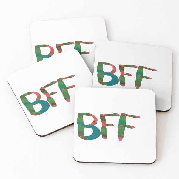 Item preview, Best friends forever BFF rainbow designed and sold by chuckletuckle.