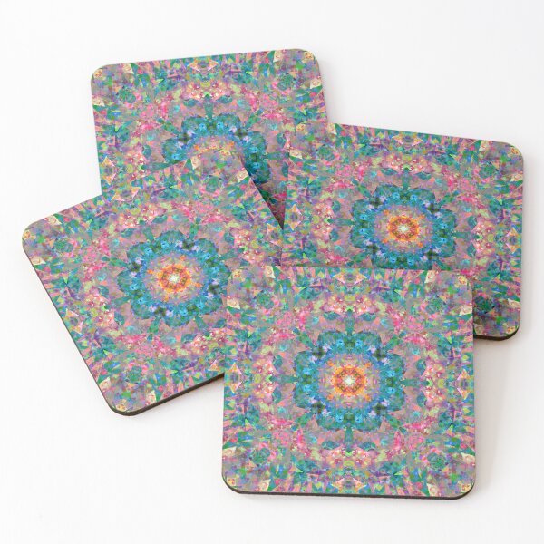 Item preview, Vibrant Colourful Pink Blue Orange Fractal Maximalism Pattern designed and sold by PatternPerfect.