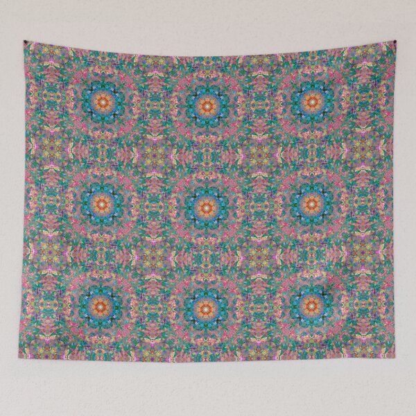 Item preview, Vibrant Colourful Pink Blue Orange Fractal Maximalism Pattern designed and sold by PatternPerfect.