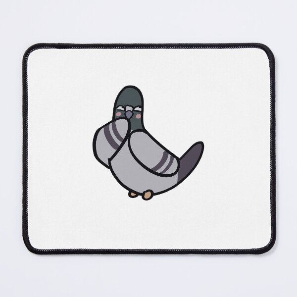 Item preview, Silly Blushing Cartoon Pigeon designed and sold by ThumboArtBumbo.