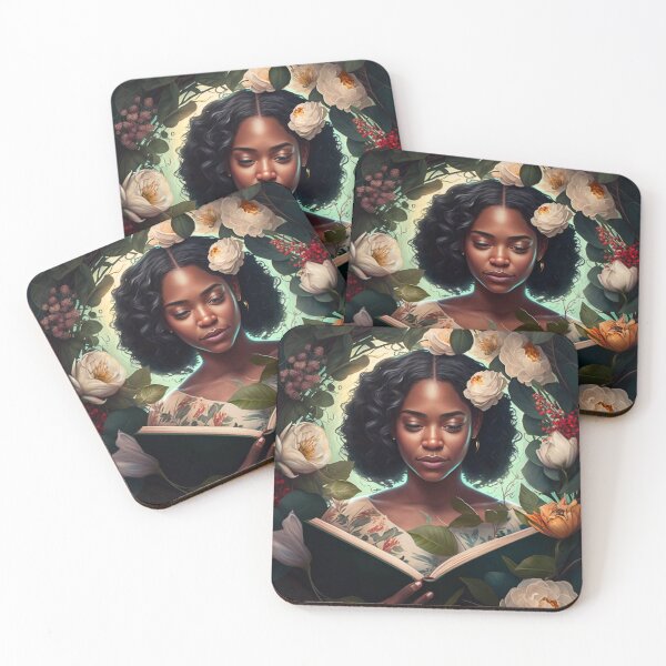 Item preview, Beautiful Black Woman Reading Book  designed and sold by Navi03.