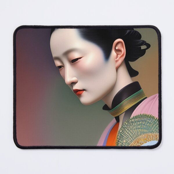 Item preview, Aisan woman minimalistic portrait designed and sold by lulu-o-lulu.