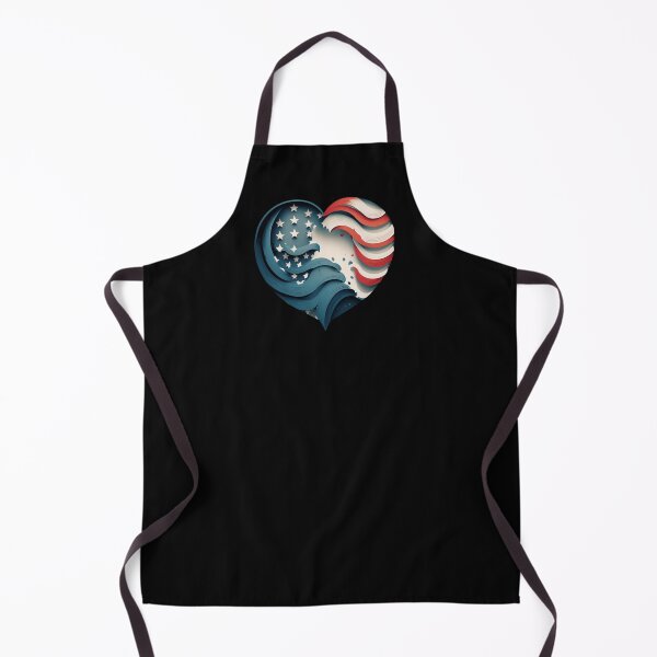 Item preview, USA flag heart designed and sold by Zaolta.