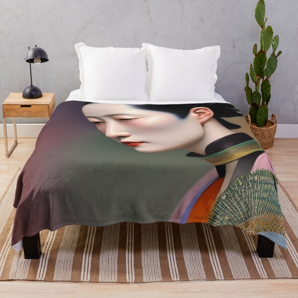 Item preview, Aisan woman minimalistic portrait designed and sold by lulu-o-lulu.