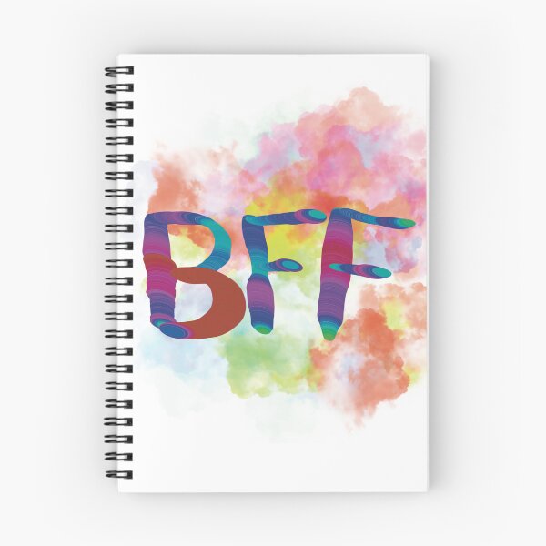 Item preview, Best friends forever BFF rainbow clouds designed and sold by chuckletuckle.