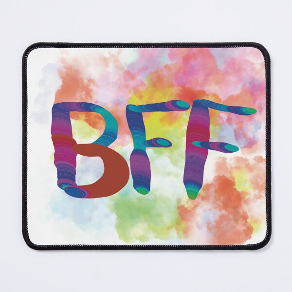 Item preview, Best friends forever BFF rainbow clouds designed and sold by chuckletuckle.