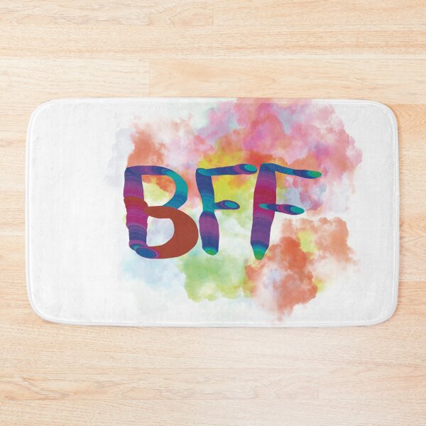 Item preview, Best friends forever BFF rainbow clouds designed and sold by chuckletuckle.