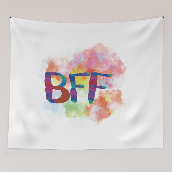 Item preview, Best friends forever BFF rainbow clouds designed and sold by chuckletuckle.