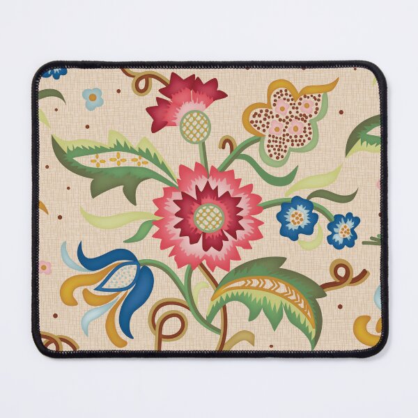 Item preview, Vintage Flower Crewel Pattern 1970s designed and sold by VintageStyle.