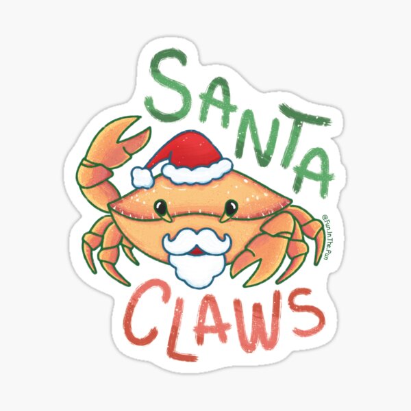 Santa Claws Sticker