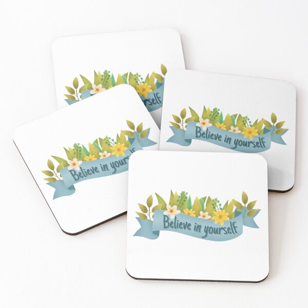 Item preview, Believe in yourself with flowers  designed and sold by mikasa.art.