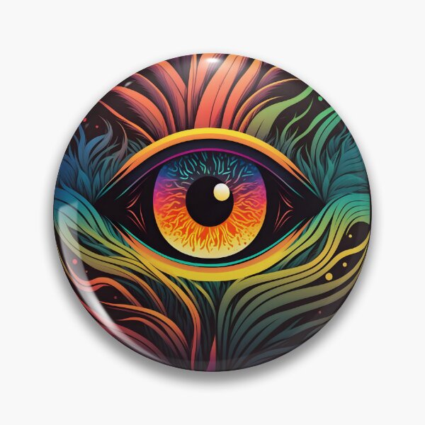 Artikelvorschau, Buntes psychedelisches Auge entworfen und verkauft von DoomDoomIts.