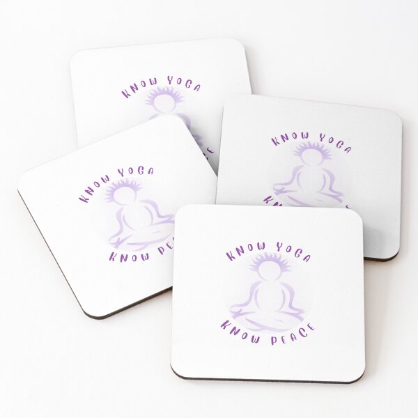 Item preview, know yoga, know peace in purple designed and sold by SensualOm.