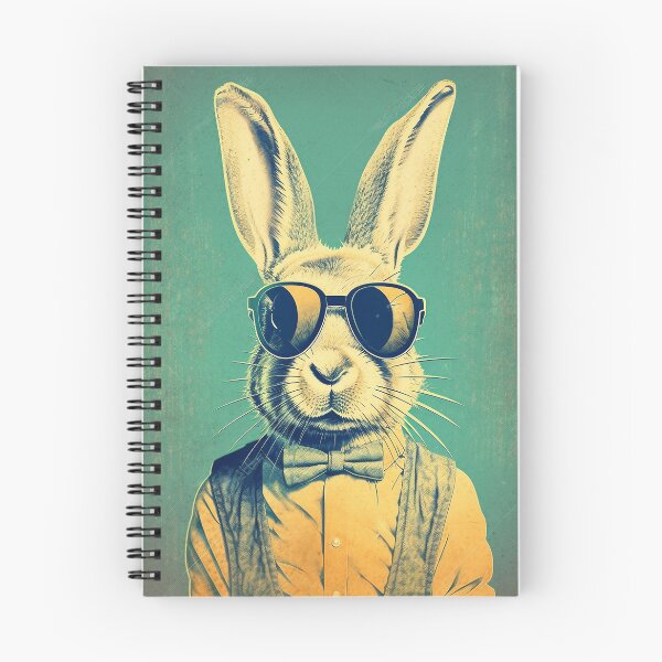 Item preview, Vintage retro cool Easter bunny wearing sunglasses designed and sold by EmeraldeaArt.
