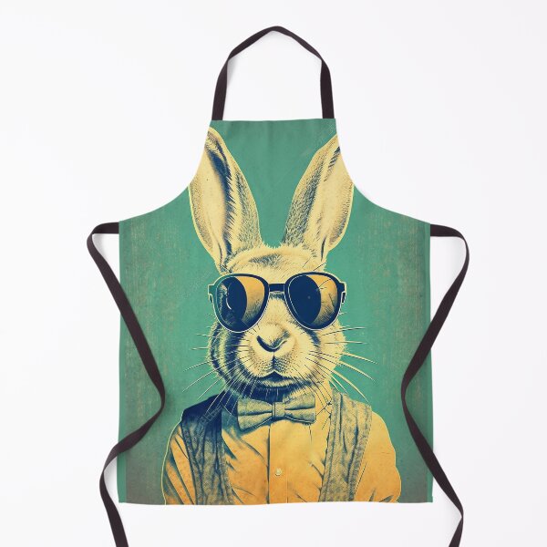 Item preview, Vintage retro cool Easter bunny wearing sunglasses designed and sold by EmeraldeaArt.