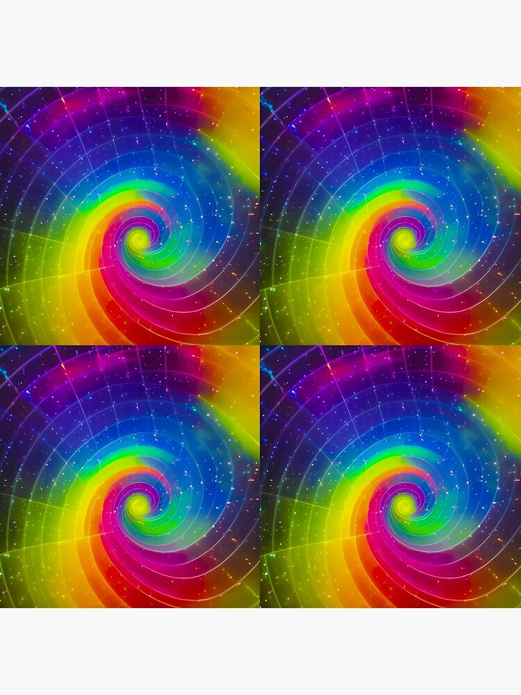 Rainbow Vortex Spiral Art | Art Board Print