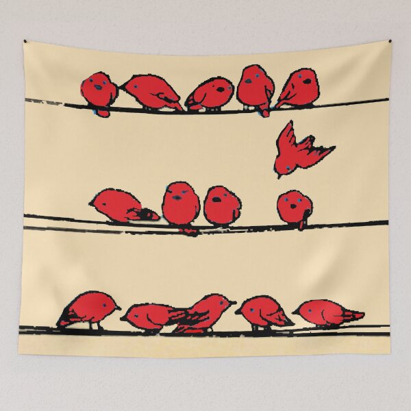 Item preview, BIRDS ON A WIRE LINES designed and sold by THE AMERICAN TEEVANGELIST.