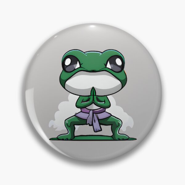 Item preview, Channel Your Inner Warrior with Yoga Frog Warrior Pose  designed and sold by NathalieRached.