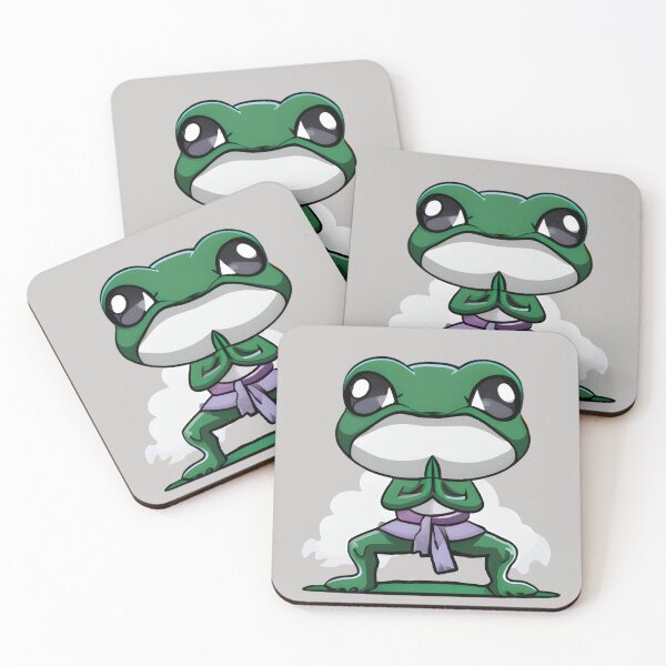 Item preview, Channel Your Inner Warrior with Yoga Frog Warrior Pose  designed and sold by NathalieRached.