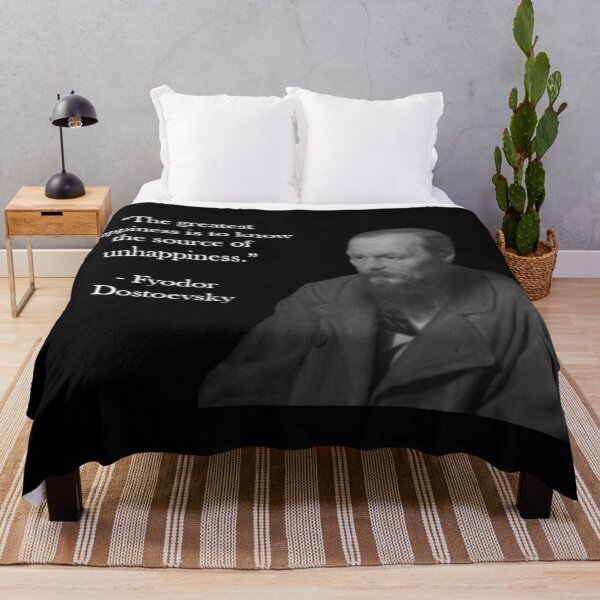 Item preview, Fyodor Dostoevsky Quote - The Source of Unhappiness designed and sold by Reed-Inc.