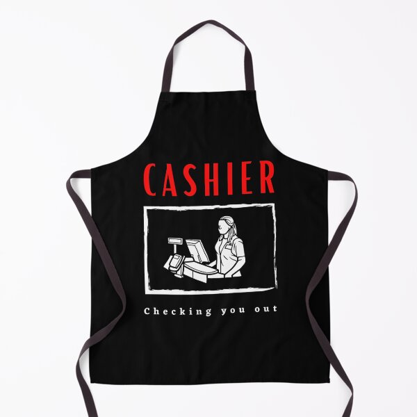 Item preview, Cashier Checking you out funny motivational design designed and sold by DigitalMagShop.