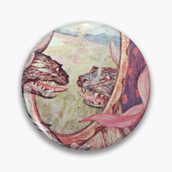 Item preview, The dragon and the mirror vintage illustration by H J ford designed and sold by Deannaboh.