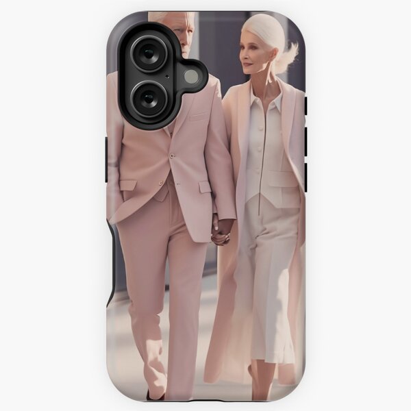 Senior Couple Walking Love iPhone Tough Case