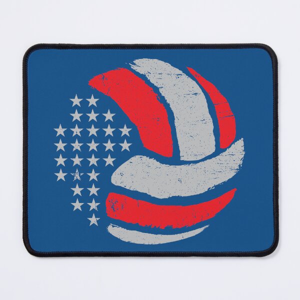 Item preview, Cute Grey And Red American Volleyball Stars Design Team designed and sold by SilentEcho.