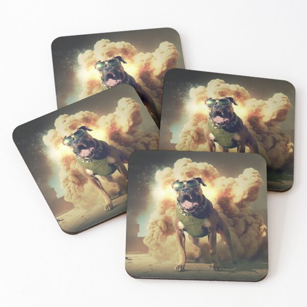 Item preview, Action Aviator Dog -walking away from an Explosion designed and sold by ArtificialEye.
